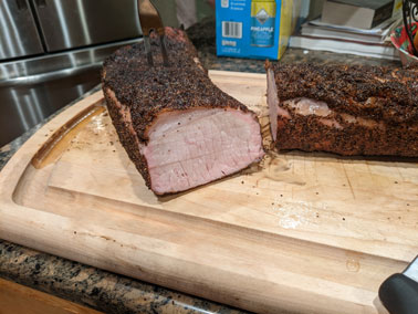 Smoked pork loin