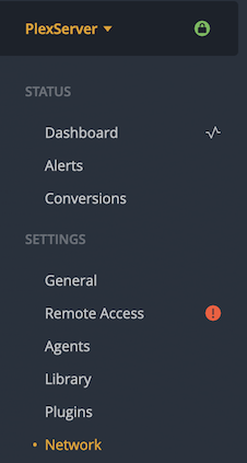 Plex network selection