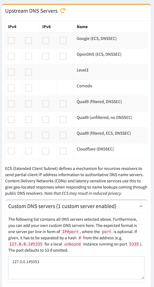 Configure Pi-Hole to use DoH